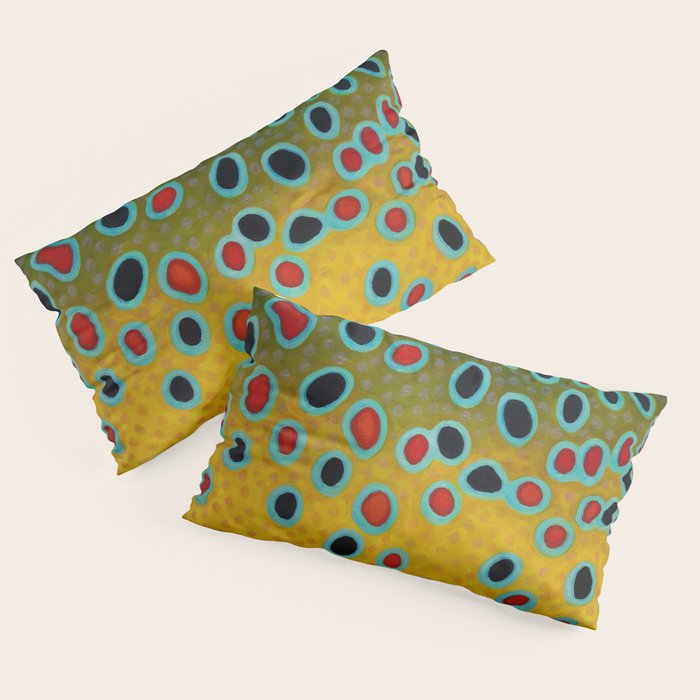 Brown Trout Fly Fishing  Pillow Sham Gallery Image 2