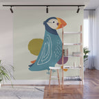 Quirky Atlantic Puffin Wall Mural Gallery Image 1