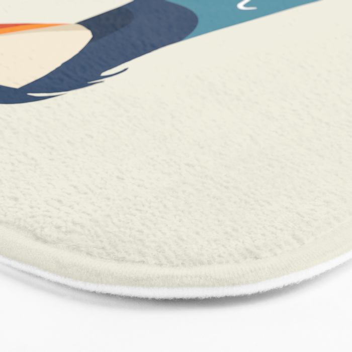 Quirky Atlantic Puffin Bath Mat Gallery Image 3
