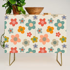Flower Power Floral | Retro 60s 70s Credenza Gallery Image 1