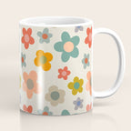 Flower Power Floral | Retro 60s 70s Coffee Mug Gallery Image 1