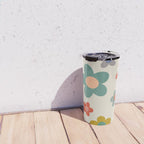 Flower Power Floral | Retro 60s 70s Travel Mug Gallery Image 4
