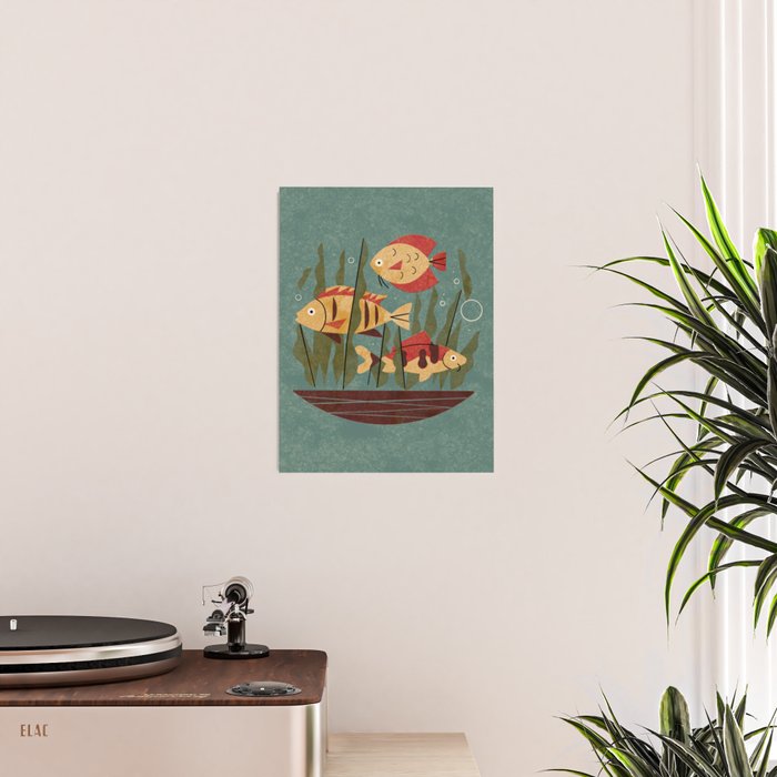 Fish and Seaweed Poster Gallery Image 2