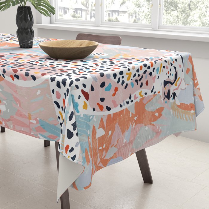 Colorful Wild Cats Tablecloth Gallery Image 3