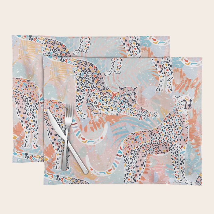 Colorful Wild Cats Placemat Gallery Image 1