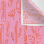 Cactus succulent plant doodle art pattern Wall Tapestry Gallery Image 3