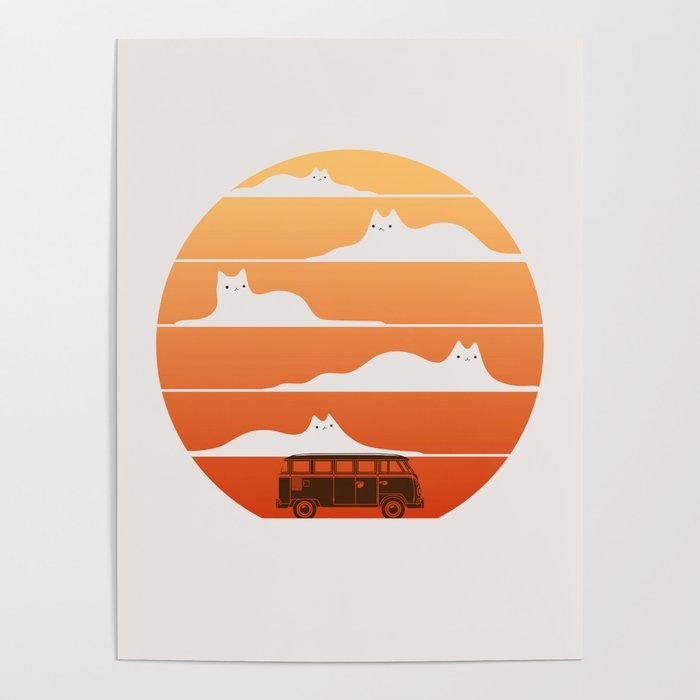 Cat Landscape 106 Poster Gallery Image 1