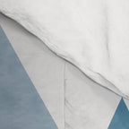 Calming Abstract Geometric Mountains Blue Comforter Gallery Image 4
