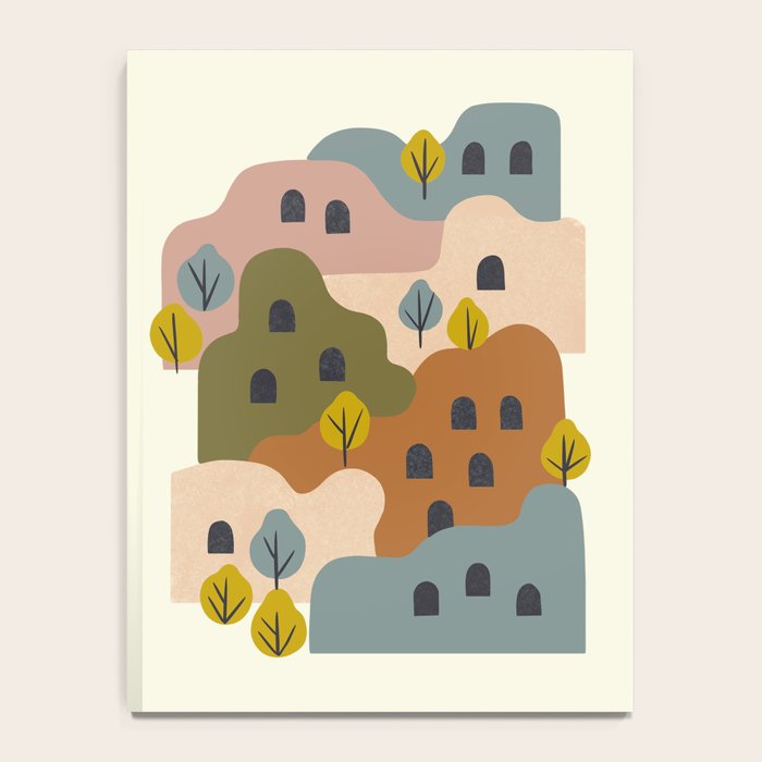 Adobe Village With Trees Notebook Gallery Image 4