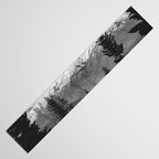 Snow Capped Sierras - Black and White Nature Photography Table Runner Gallery Image 3