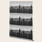 Snow Capped Sierras - Black and White Nature Photography Wallpaper Gallery Image 2
