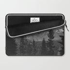 Snow Capped Sierras - Black and White Nature Photography Laptop Sleeve Gallery Image 2
