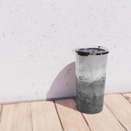 Snow Capped Sierras - Black and White Nature Photography Travel Mug Gallery Image 4