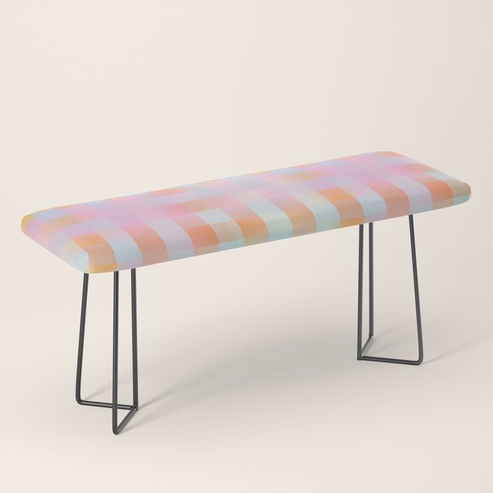 Blurred Plaid Bench Gallery Image 1