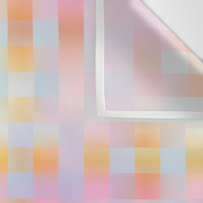 Blurred Plaid Wall Tapestry Gallery Image 3