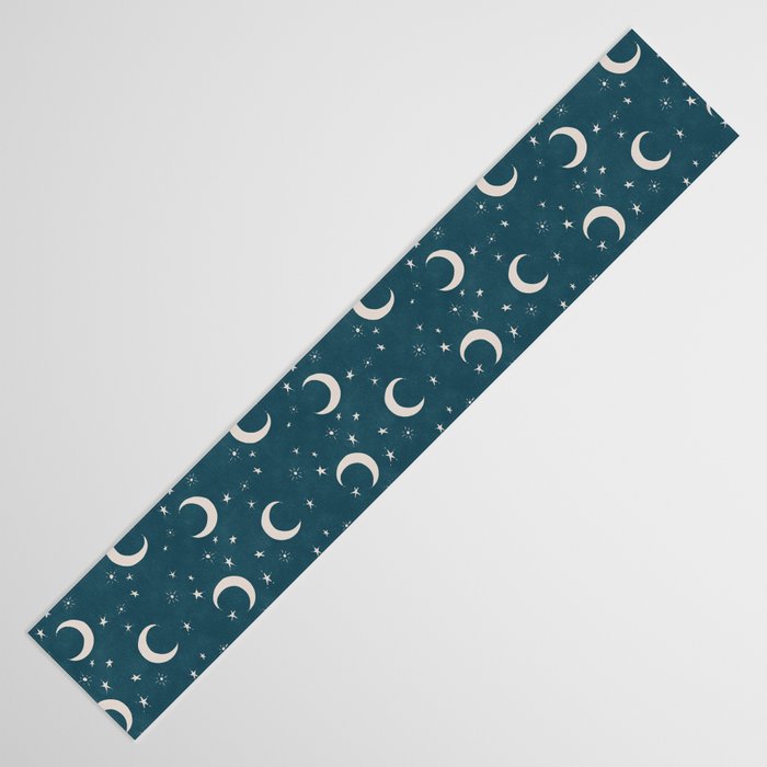 Goodnight Sky - silver moon Table Runner Gallery Image 3