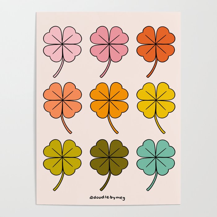 Rainbow Clovers Poster Gallery Image 1
