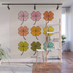 Rainbow Clovers Wall Mural Gallery Image 1