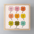 Rainbow Clovers Mini Art Print Gallery Image 1