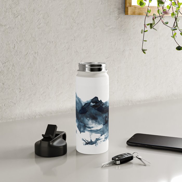 Indigo Depths No. 4 Water Bottle Gallery Image 4