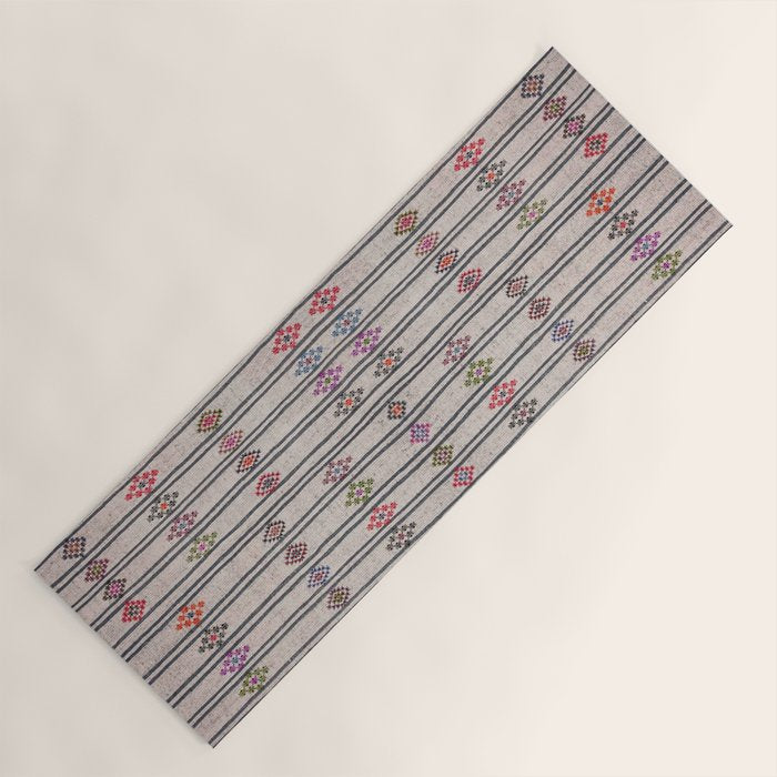Moroccan Vintage Rug Yoga Mat Gallery Image 1