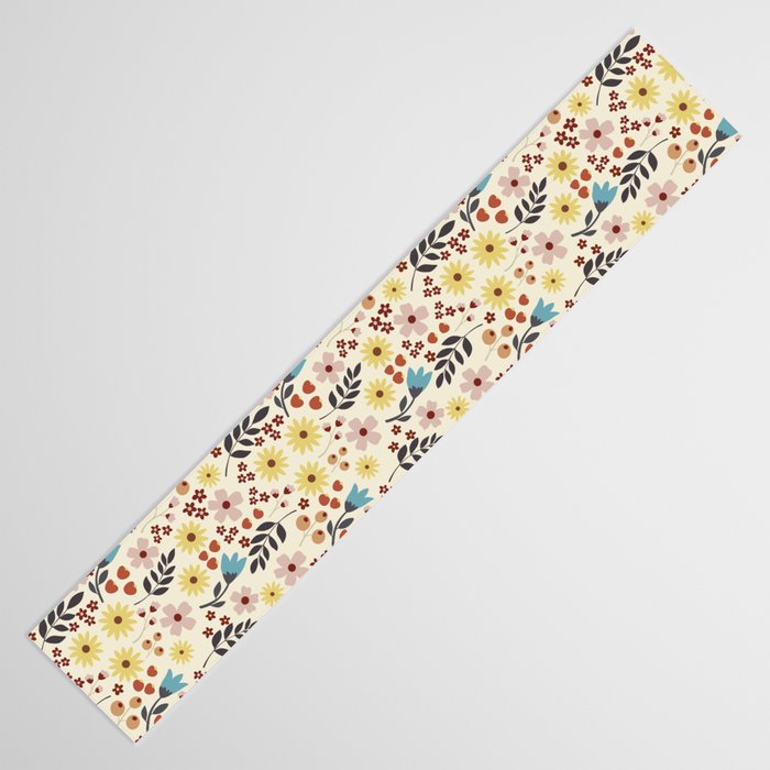 Wild flowers pattern Table Runner Gallery Image 3