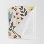 Wild flowers pattern Throw Blanket Gallery Image 3