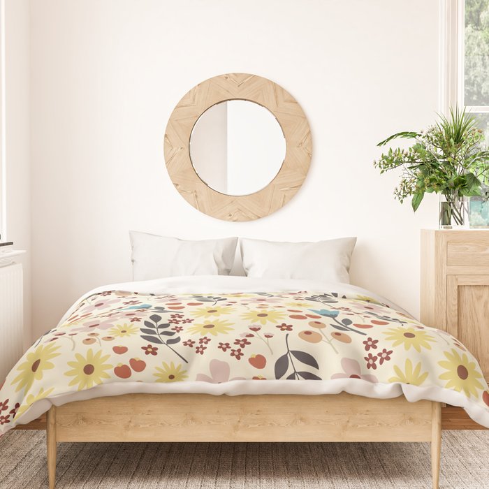 Wild flowers pattern Duvet Cover Gallery Image 3