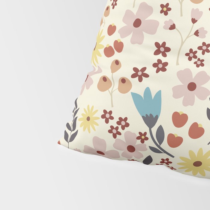 Wild flowers pattern Pillow Sham Gallery Image 4