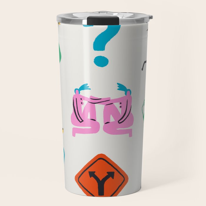 Gemini Emoji Travel Mug Gallery Image 1