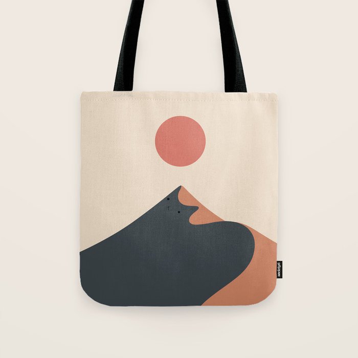 Cat Landscape 92 Tote Bag Gallery Image 1