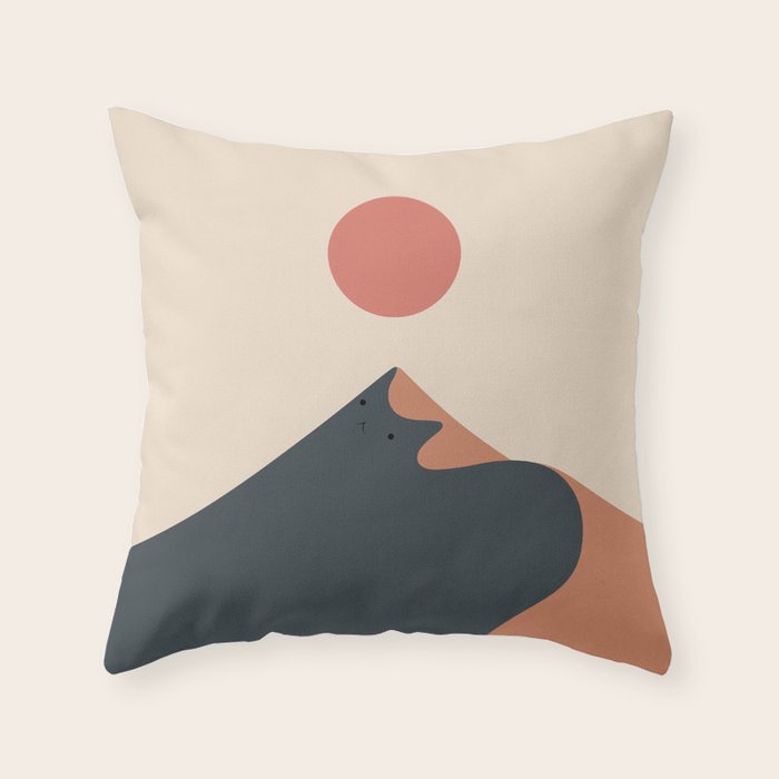 Cat Landscape 92 Throw Pillow Gallery Image 6