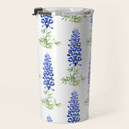Texas bluebonnet in watercolor Travel Mug Gallery Image 3