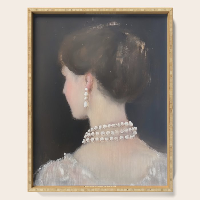 Elegance in Soft Focus Serving Tray Gallery Image 1