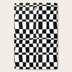 Retro black and white chackered pattern  Cutting Board Gallery Image 1