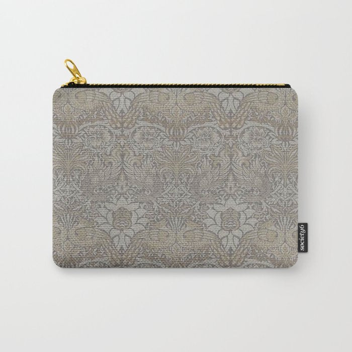 William Morris Peacock and Dragon Pebble Stone Carry All Pouch Gallery Image 1