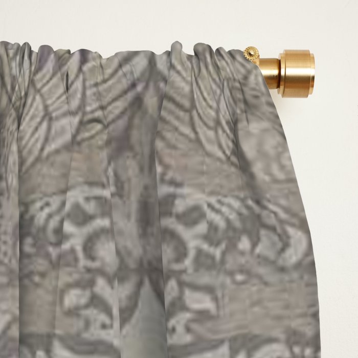 William Morris Peacock and Dragon Pebble Stone Window Curtain Gallery Image 2