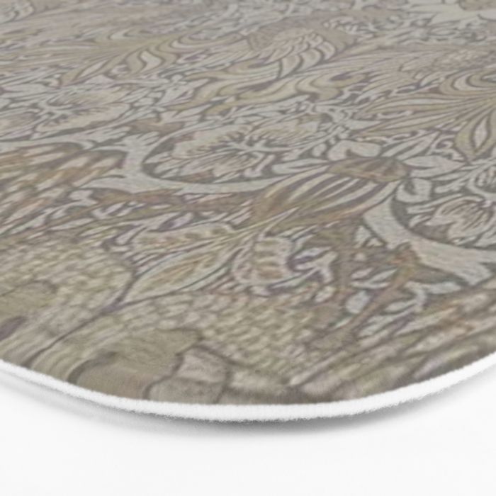 William Morris Peacock and Dragon Pebble Stone Bath Mat Gallery Image 3