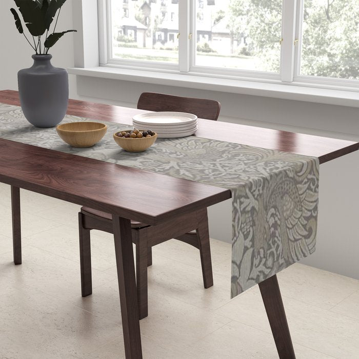 William Morris Peacock and Dragon Pebble Stone Table Runner Gallery Image 2