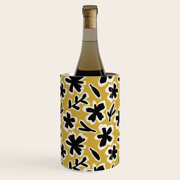 Black Florals #1 Wine Chiller Gallery Image 1