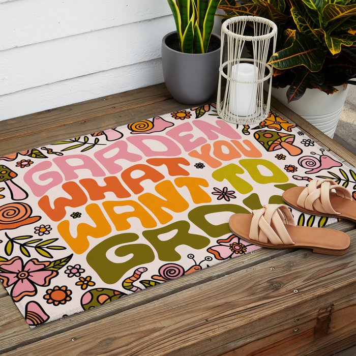 Garden What You Want to Grow Outdoor Rug Gallery Image 2