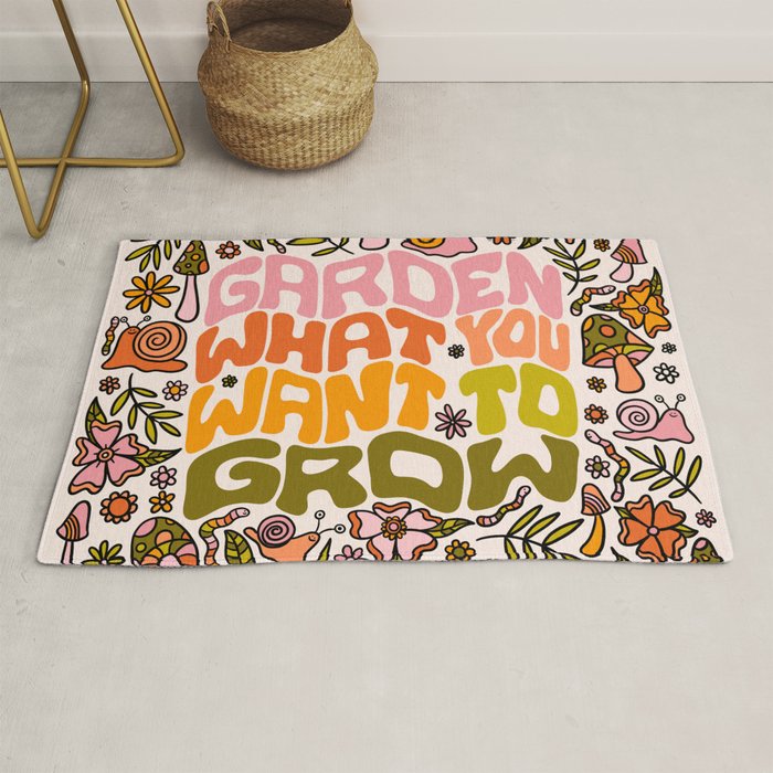 Garden What You Want to Grow Rug Gallery Image 1