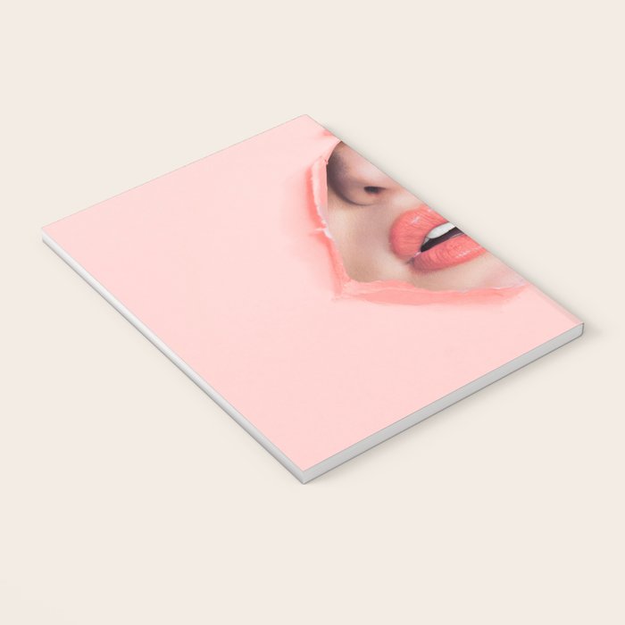 Her lips - coral Notebook Gallery Image 3