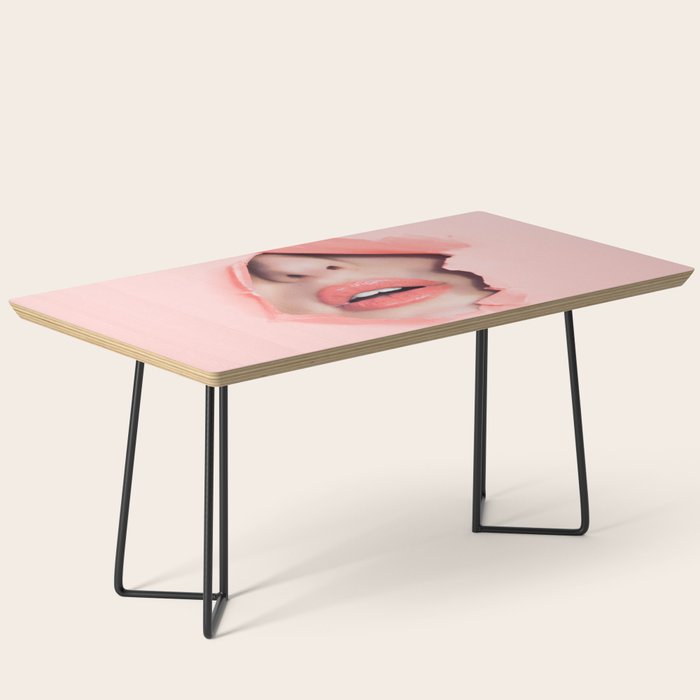 Her lips - coral Coffee Table Gallery Image 1