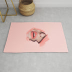 Her lips - coral Rug Gallery Image 1
