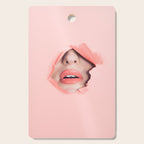 Her lips - coral Cutting Board Gallery Image 1