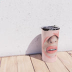 Her lips - coral Travel Mug Gallery Image 4