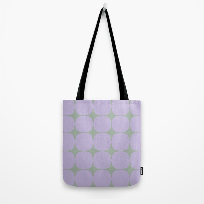 Lilac and Sage Shapes Tote Bag Gallery Image 2