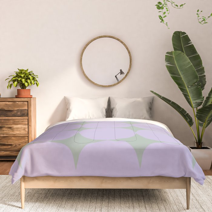 Lilac and Sage Shapes Comforter Gallery Image 3