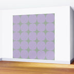 Lilac and Sage Shapes Wall Mural Gallery Image 2
